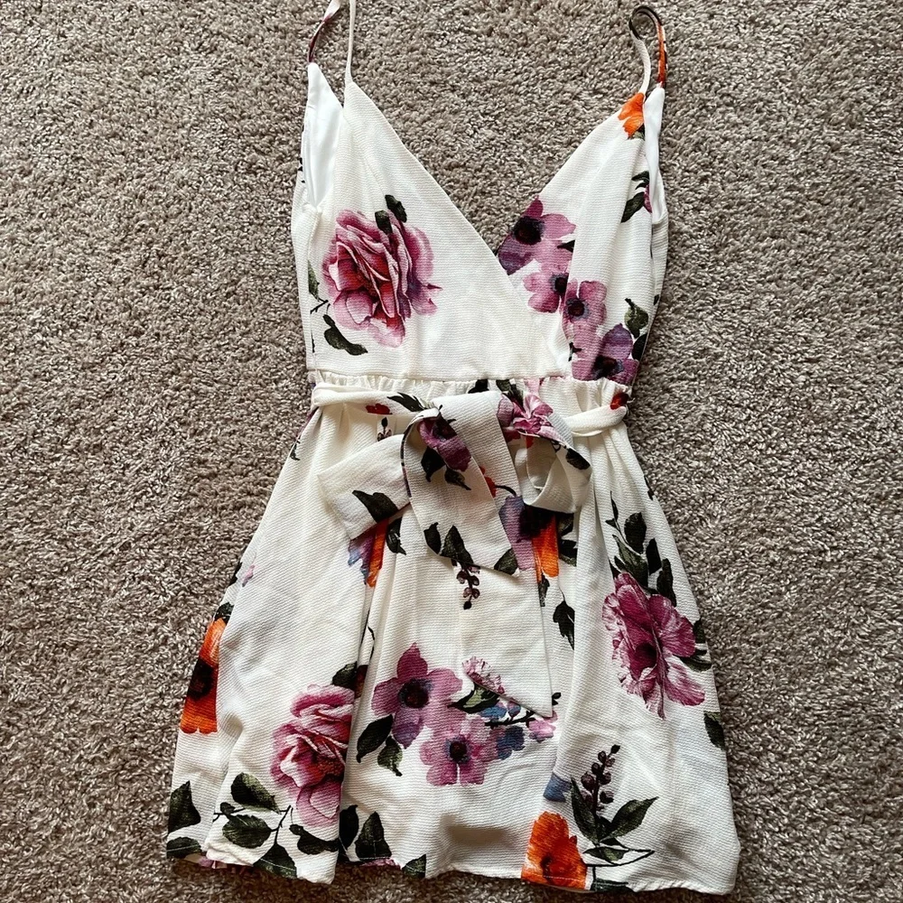 Trac | Floral Mini Dress | Size XS - Picture 1 of 8